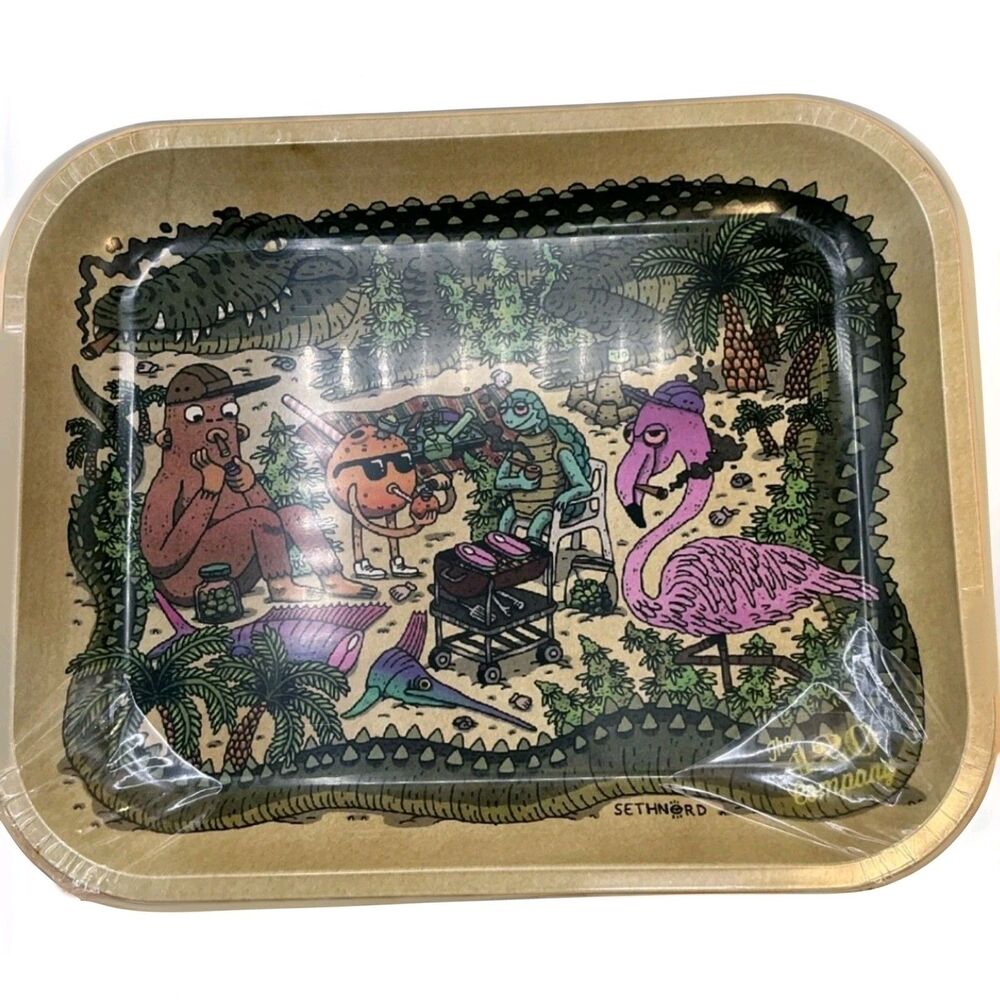 Florida Vibes by Seth Nord  Metal Tray By The 420 Company 10.5x13.5 New Sealed